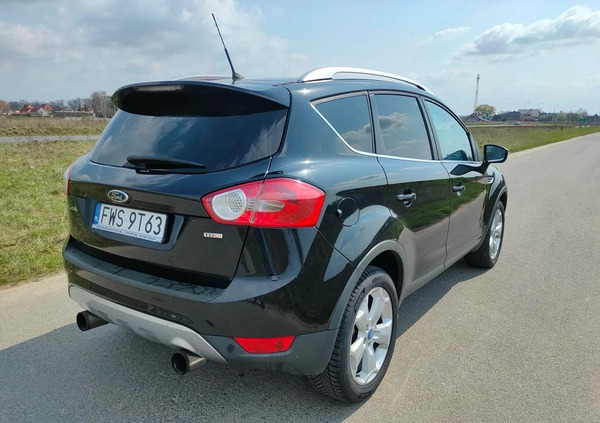 Ford Kuga cena 33000 przebieg: 190000, rok produkcji 2008 z Leszno małe 46